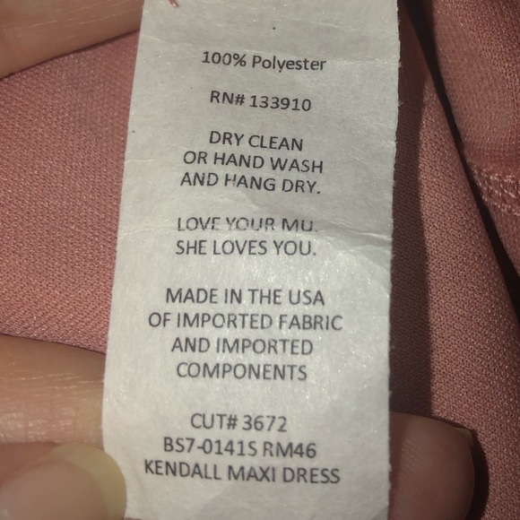 Show Me Your Mumu Medium Kendall Maxi Dress Rustic Mauve RM24 Bridesmaid - Picture 4 of 8